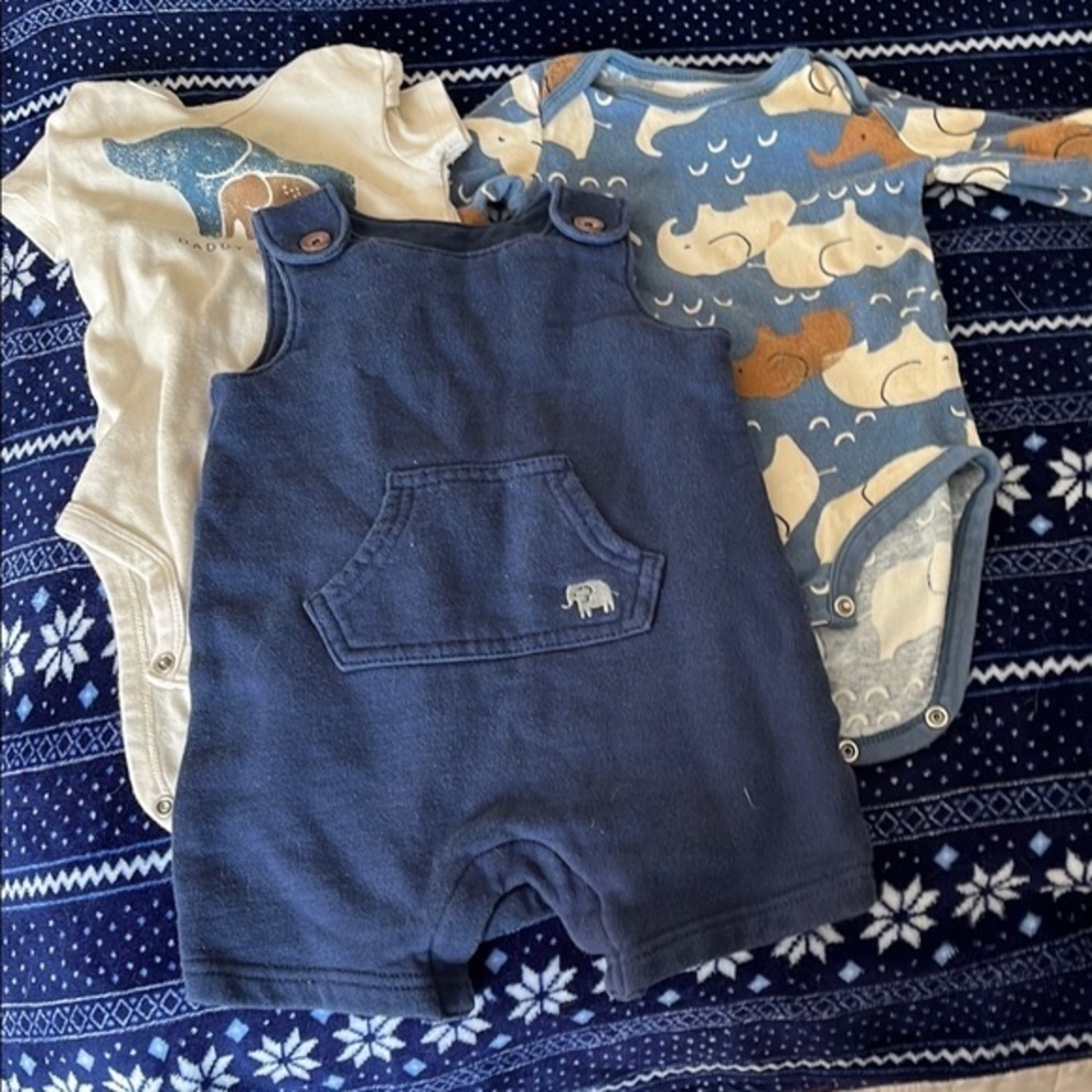 Carter's Blue and Cream Kids Matching Set